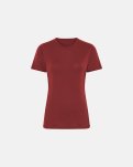 T-shirt | 100% uld | rød -Dovre Women