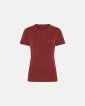 T-shirt | 100% uld | rød - Dovre Women