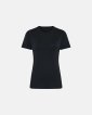 T-shirt | 100% uld | sort - Dovre Women