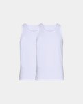 Tanktop (singlet) | 2-pak | GOTS bomuld | Hvid -Marathon