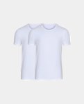 T-shirt | 2-pak | GOTS bomuld | Hvid -Marathon