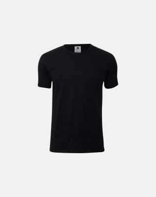 T-shirt rund hals| 100% økologisk bomuld | sort -Dovre