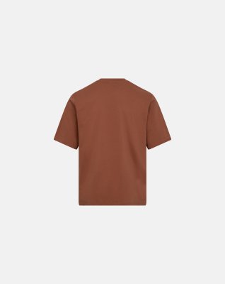 Mid sleeve t-shirt | GOTS bomuld | Brun -Resteröds