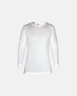 Langærmet undertrøje "classic" | 100% bomuld | Hvid