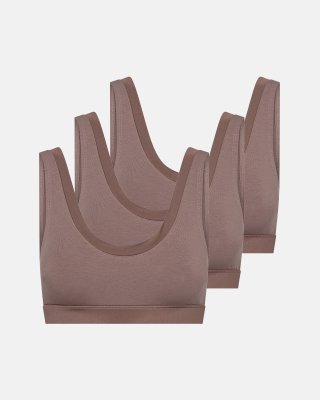 BH-top 3-pak | Økologisk bambusviskose | Rose