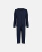 Pyjamas sæt m. blonde | Bambusviskose | Navy - Decoy