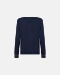 Pyjamas sæt m. blonde | Bambusviskose | Navy -Decoy