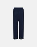 Pyjamas sæt m. blonde | Bambusviskose | Navy -Decoy
