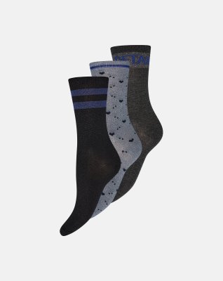 Strømper "glimmer" 3-pak | Viskose | Multifarvet -Hype the Detail
