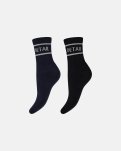 Strømper "tennis" 2-pak | Bomuld | Sort -Hype the Detail