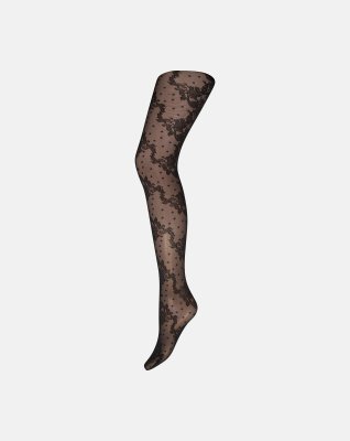 Strømpebukser "flora" | 25 denier | Sort -Hype the Detail