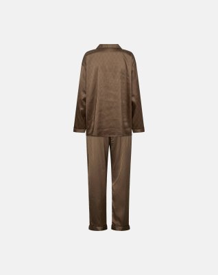 Pyjamas "satin" | Polyester | Brun -Hype the Detail