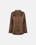 Pyjamas "satin" | Polyester | Brun -Hype the Detail