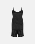 Pyjamas m. shorts "satin" | Polyester | Polyester | Sort -Hype the Detail