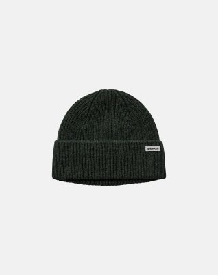 Beanie hue | 100% uld | Grøn -Resteröds