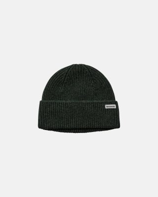 Beanie hue | 100% uld | Grøn