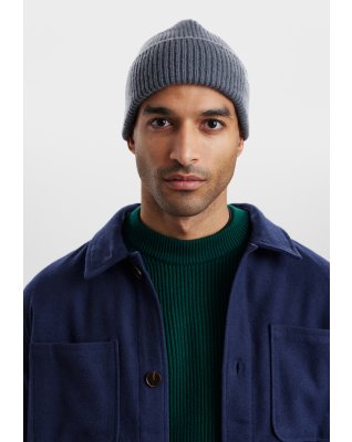 Beanie hue | 100% uld | Grå -Resteröds