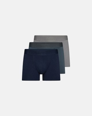 Tights "gunnar" 3-pak | Bambusviskose | Blå/grå -Resteröds