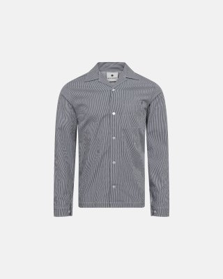 Pyjamasskjorte | Bambusviskose | Navy stribet
