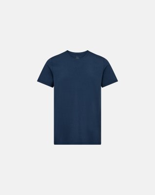 T-shirt "o-neck" | Bambusviskose | Blå -Dovre