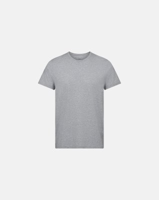 T-shirt "o-neck" | Bambusviskose | Lys grå -Dovre