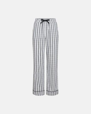 Natbukser "flannel" | 100% økologisk bomuld | Blå