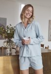 Natskjorte "Seersucker" | Bambusviskose | Blå -JBS of Denmark Women