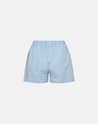 Natshorts "Seersucker" | Bambusviskose | Blå -JBS of Denmark Women
