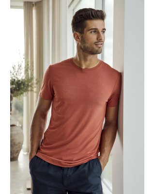 T-shirt o-neck | Bambusviskose | Orange -JBS of Denmark Men