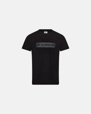T-shirt  med logo | Bambusviskose | Sort -JBS of Denmark Men