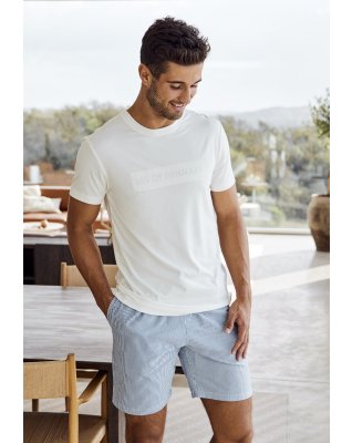 T-shirt  med logo | Bambusviskose | Hvid -JBS of Denmark Men