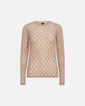 Bluse "mesh" | Polyamid | Sand -Hype the Detail