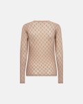Bluse "mesh" | Polyamid | Sand -Hype the Detail