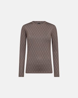 Bluse "logo" | Polyester | Brun -Hype the Detail
