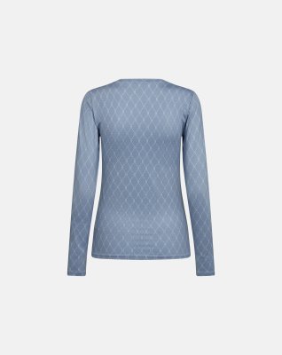Bluse "logo" | Polyester | Blå -Hype the Detail