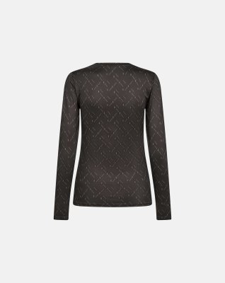 Bluse "logo" | Polyester | Brun -Hype the Detail