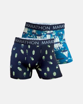 Tights 2-pak | Mikrofiber | Multifarvet -Marathon