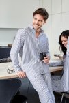 Pyjamasskjorte | Økologisk bomuld | Multifarvet -JBS of Denmark Unisex