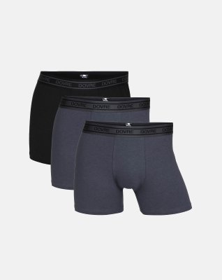 Tights 3-pak | Bambusviskose | Grå -Dovre