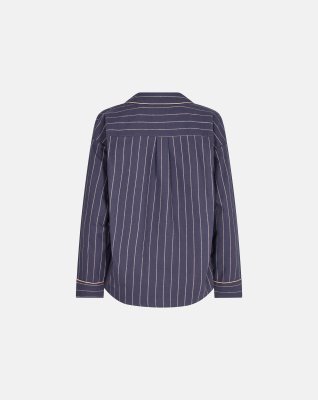 Pyjamasskjorte | 100% økologisk bomuld | Blå -JBS of Denmark Women
