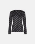 Bluse "logo" | Polyester | Sort -Hype the Detail
