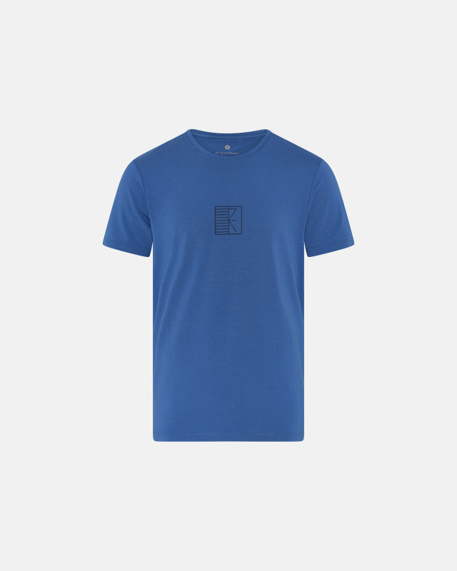 T-shirt Med Logo | Bambusviskose | Blå