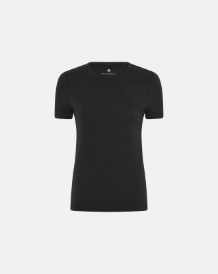 T-shirt o-neck | Bambusviskose | Sort -JBS of Denmark Women