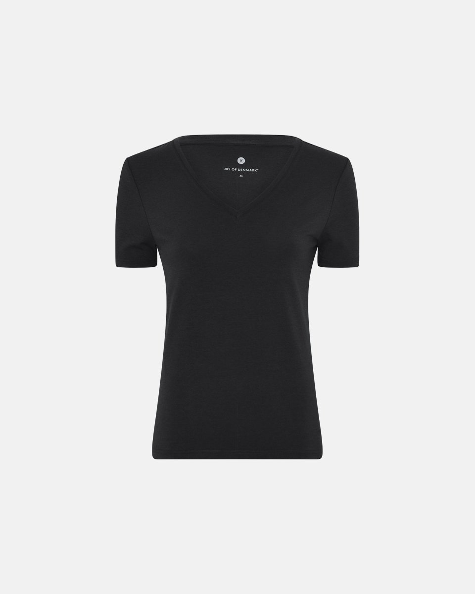 JBS of Denmark Women T-shirt v-neck | Bambusviskose | Sort - S