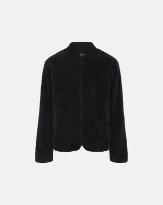Teddy fleece jakke | 100% polyester | Sort -ProActive