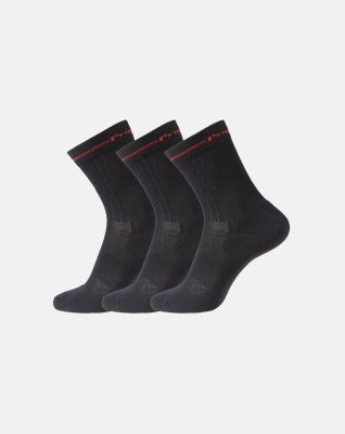 Funktionsstrømpe 3-pak | Coolmax | Sort -ProActive