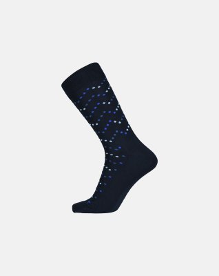 Strømper | Bambusviskose | Navy prikker -Egtved