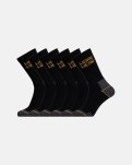 "Work Wear" terry strømper 6 pak | Bomuld | Sort -ProActive