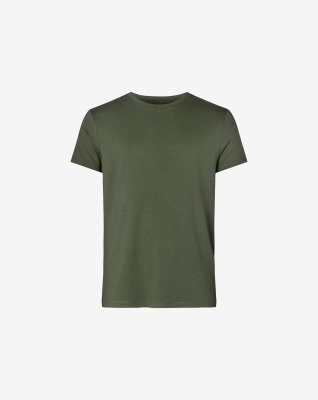 T-shirt "o-neck" | Bambusviskose | Grøn -Resteröds