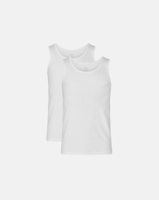 Tanktop 2-pak | Bambusviskose | Hvid -Resteröds
